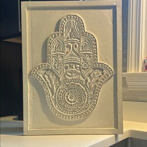 Cream Hamsa Wall Art Decor